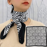 Kerchief Small Silk Neck Scarf For Women 70 *70 Female Shawls Bags Scarves Lady Bandana Foulard