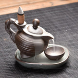 Incense Burner Living Room Watch Smoke Waterfall Ceramic