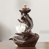 Incense Burner Living Room Watch Smoke Waterfall Ceramic