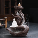 Incense Burner Living Room Watch Smoke Waterfall Ceramic