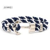 Men Anchor Bracelet  Made of Nylon