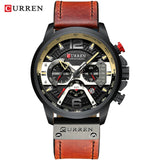 Sport Watches for Men.  Luxury Military Leather Wrist Watch