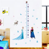 Cartoon diy frozen princess Elsa Anna wall stickers girl Children room background decoration removable kids bedroom poster decal