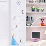 Cartoon diy frozen princess Elsa Anna wall stickers girl Children room background decoration removable kids bedroom poster decal