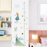 Cartoon diy frozen princess Elsa Anna wall stickers girl Children room background decoration removable kids bedroom poster decal