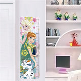 Cartoon diy frozen princess Elsa Anna wall stickers girl Children room background decoration removable kids bedroom poster decal