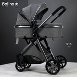 Bolina 3 in 1 Baby Stroller High Landscape Carriage Light Newborn Pram Shock Proof Two Way 2 in 1 Kid Car Baby Comfort  2021