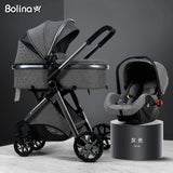 Bolina 3 in 1 Baby Stroller High Landscape Carriage Light Newborn Pram Shock Proof Two Way 2 in 1 Kid Car Baby Comfort  2021