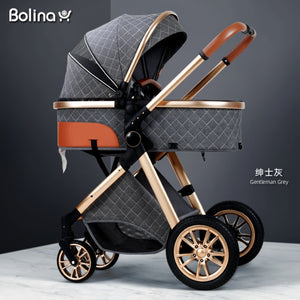 Bolina 3 in 1 Baby Stroller High Landscape Carriage Light Newborn Pram Shock Proof Two Way 2 in 1 Kid Car Baby Comfort  2021