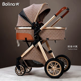 Bolina 3 in 1 Baby Stroller High Landscape Carriage Light Newborn Pram Shock Proof Two Way 2 in 1 Kid Car Baby Comfort  2021