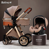 Bolina 3 in 1 Baby Stroller High Landscape Carriage Light Newborn Pram Shock Proof Two Way 2 in 1 Kid Car Baby Comfort  2021