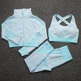 Seamless Women Yoga Sets . Female Sport Gym suits