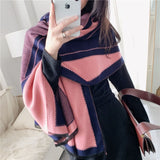 Scarf Women Cashmere Warm Pashmina Foulard Lady Luxury Horse Scarves Thick Soft Bufanda Shawls Wraps