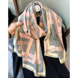 Scarf Women Cashmere Warm Pashmina Foulard Lady Luxury Horse Scarves Thick Soft Bufanda Shawls Wraps