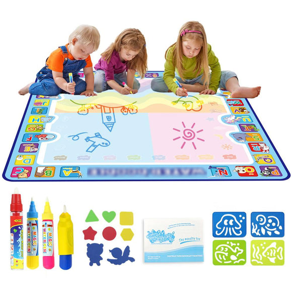 Big Magic Baby Play Mat Doodle Mat Water Drawing Painting Board Educational Montessori Toys for Kids Fashion gifts