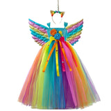 Children Fancy Unicorn Dress Princess Birthday Costume Kids Christmas Carnival Dresses for Girls Cosplay Clothing Robes Filles