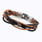 Retro Leather Bracelet for Men , Vintage Braided Bracelets Male Jewelry, Magnetic Clasp Bangles 2020