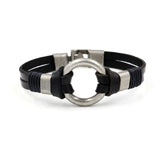 Retro Leather Bracelet for Men , Vintage Braided Bracelets Male Jewelry, Magnetic Clasp Bangles 2020