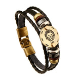 Retro Leather Bracelet for Men , Vintage Braided Bracelets Male Jewelry, Magnetic Clasp Bangles 2020