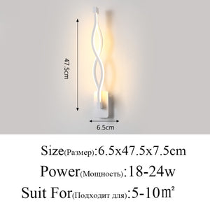 Modern Minimalist Wall Lamps - 16W AC96V-260V LED Indoor.  Aisle Lighting decoration