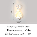 Modern Minimalist Wall Lamps - 16W AC96V-260V LED Indoor.  Aisle Lighting decoration