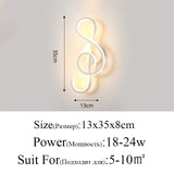 Modern Minimalist Wall Lamps - 16W AC96V-260V LED Indoor.  Aisle Lighting decoration