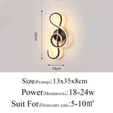 Modern Minimalist Wall Lamps - 16W AC96V-260V LED Indoor.  Aisle Lighting decoration