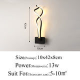 Modern Minimalist Wall Lamps - 16W AC96V-260V LED Indoor.  Aisle Lighting decoration