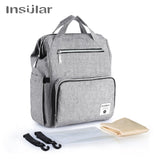 Insular Brand Nappy Backpack Bag Mummy Large Capacity Stroller Bag Mom Baby Multi-function Waterproof Outdoor Travel Diaper Bags