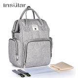 Insular Brand Nappy Backpack Bag Mummy Large Capacity Stroller Bag Mom Baby Multi-function Waterproof Outdoor Travel Diaper Bags