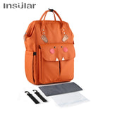 Insular Brand Nappy Backpack Bag Mummy Large Capacity Stroller Bag Mom Baby Multi-function Waterproof Outdoor Travel Diaper Bags