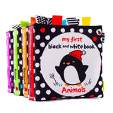 Baby Cloth Book Black White Book For Baby Early Development Baby Books Educational Cognize Book Baby Toys 0 12 Months