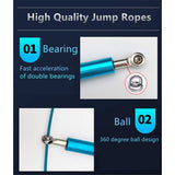 Bearing Skipping Rope Jumping Rope Crossfit, Workout Equipment Steel Wire Home Gym Exercise and Fitness MMA Boxing Training