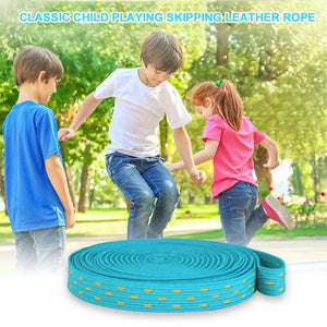 Children jumping rubber band game jumping rope leather rope jumping Flexibility Sensitivity Training students playground toys