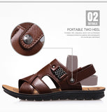 Men Leather Sandals Summer Classic