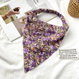 Summer Printting Hair Scarf.Triangle Bandanas Hairband Headband Elastic Hair Bands Headwrap Hair Accessories