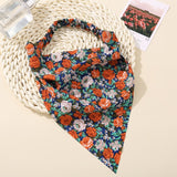 Summer Printting Hair Scarf.Triangle Bandanas Hairband Headband Elastic Hair Bands Headwrap Hair Accessories