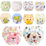 Washable Baby Diapers Reusable Cloth Nappies Waterproof Newborn Cotton Diaper Cover For Children Training Pants Potty Underwear